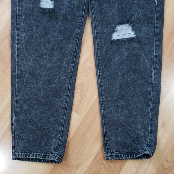 SHEIN Dark Acid Wash High-Rise Mom Jeans - Picture 7 of 9